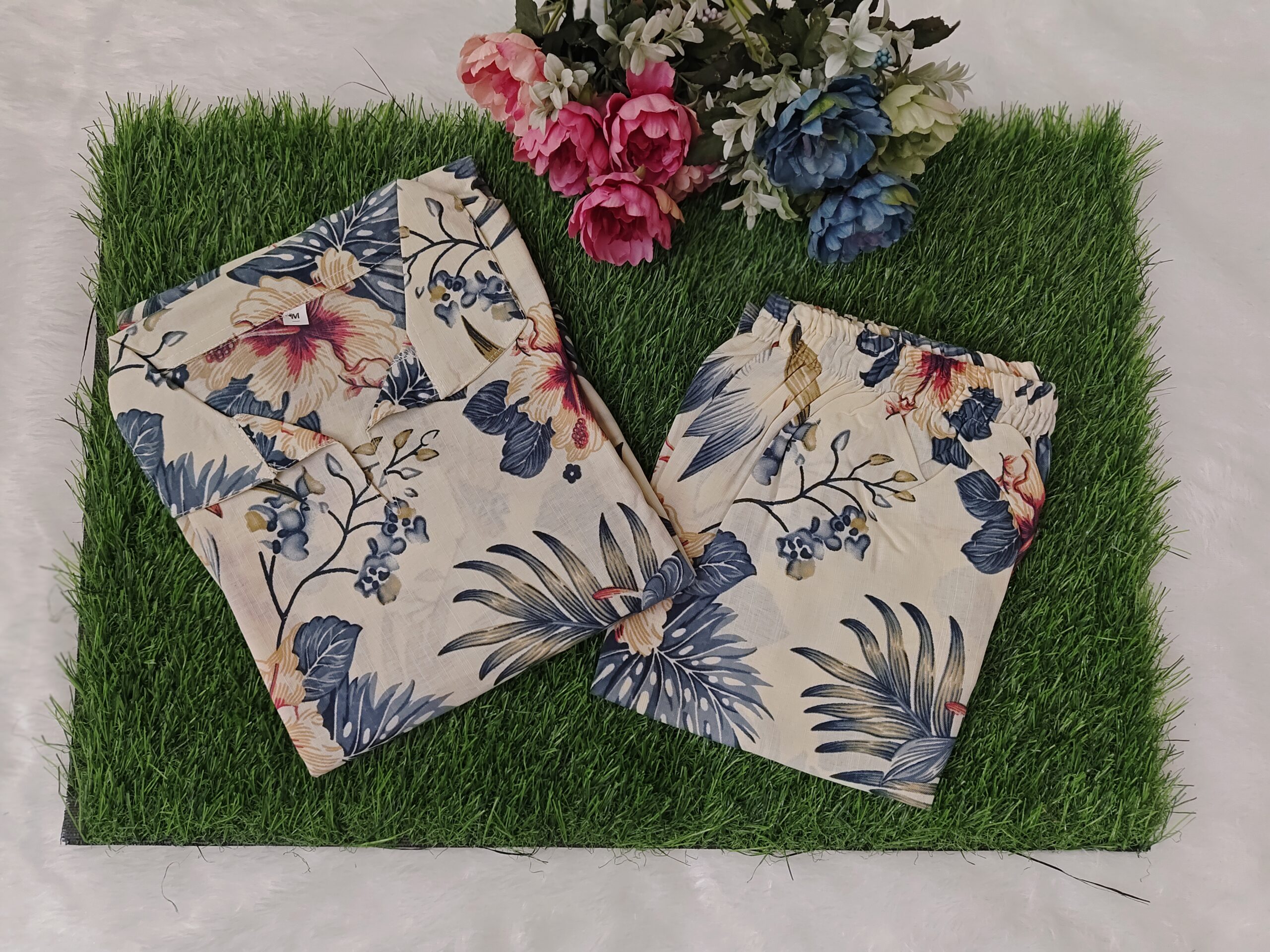 Multi color co-ord  set - 2Pc